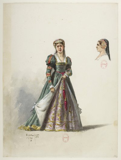 Saint-Saëns - Henry VIII - Costume Designs by Eugene Lacoste
